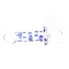 Blue Bead Glass Butt Plug