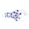Blue Bead Glass Butt Plug