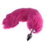 Colorful Fox Tail Stainless steel Butt Plug