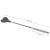 Diamond Handle Heart Riding Crop