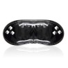 Bright Black Rivet Blindfold