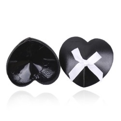 White Bows Heart Pasties