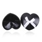 White Bows Heart Pasties