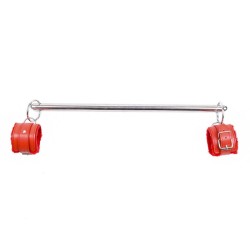 Villus Lined Metal Bar Cuffs