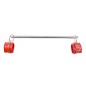 Villus Lined Metal Bar Cuffs