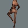 Alluring Off Shoulder Hollowed-out Mesh Jumpsuits Nightwear