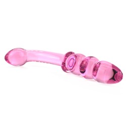 Double Head Gourd Glass Anal Toy