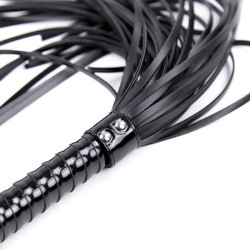 Glossy Leather Bondage Whip