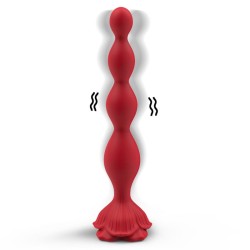 Rose Vibrating Anal Beads