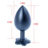 Frosted Class Light Aluminium Butt Plug